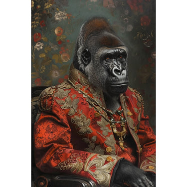 Monkey in Suit Canvas